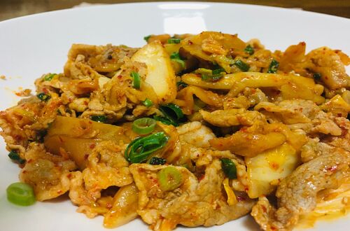 菊芋入り豚キムチ