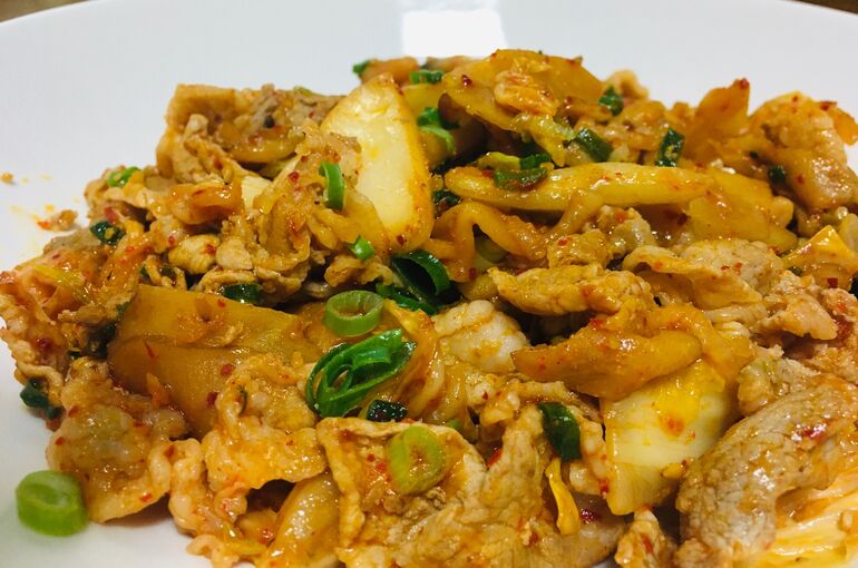 菊芋入り豚キムチ